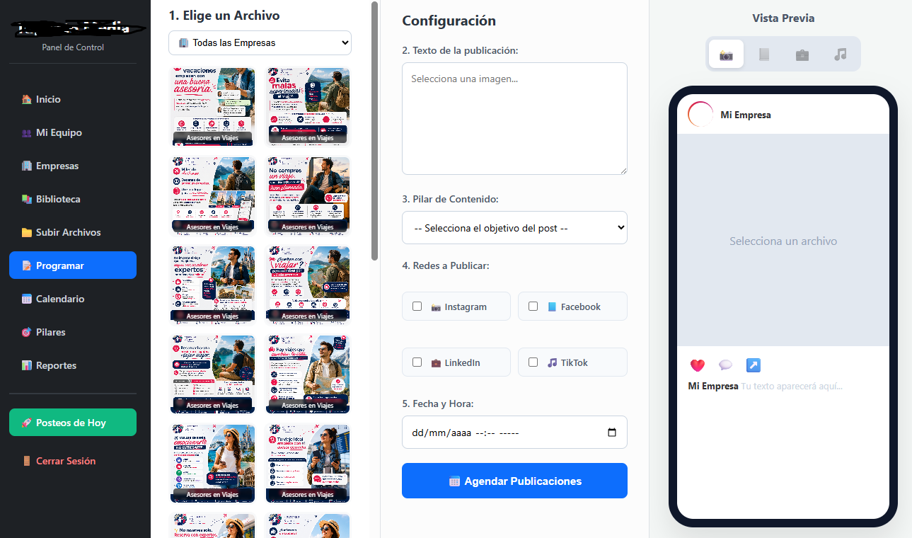 Captura del sistema